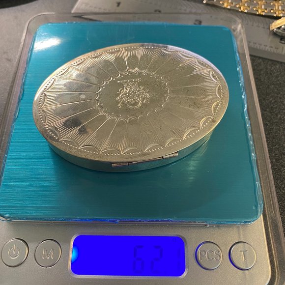 Vintage Cara Nome Boston Sterling Silver Powder Compact, - Picture 6 of 7